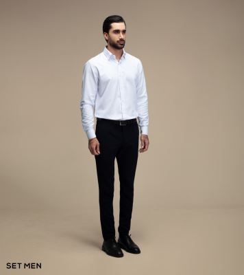 پیراهن مردانه آستین بلند طرح برفکی