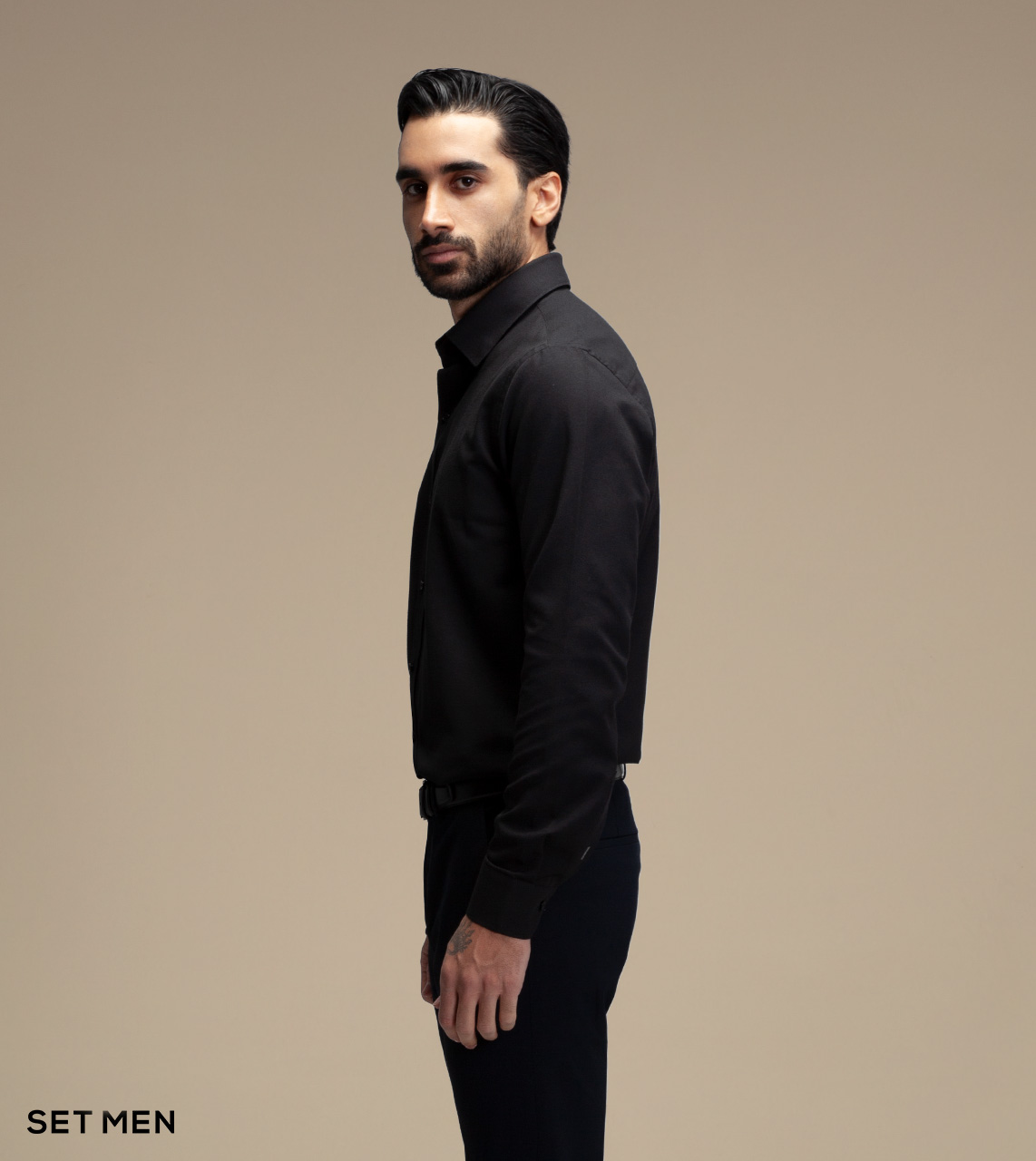 پیراهن مردانه آستین بلند طرح برفکی