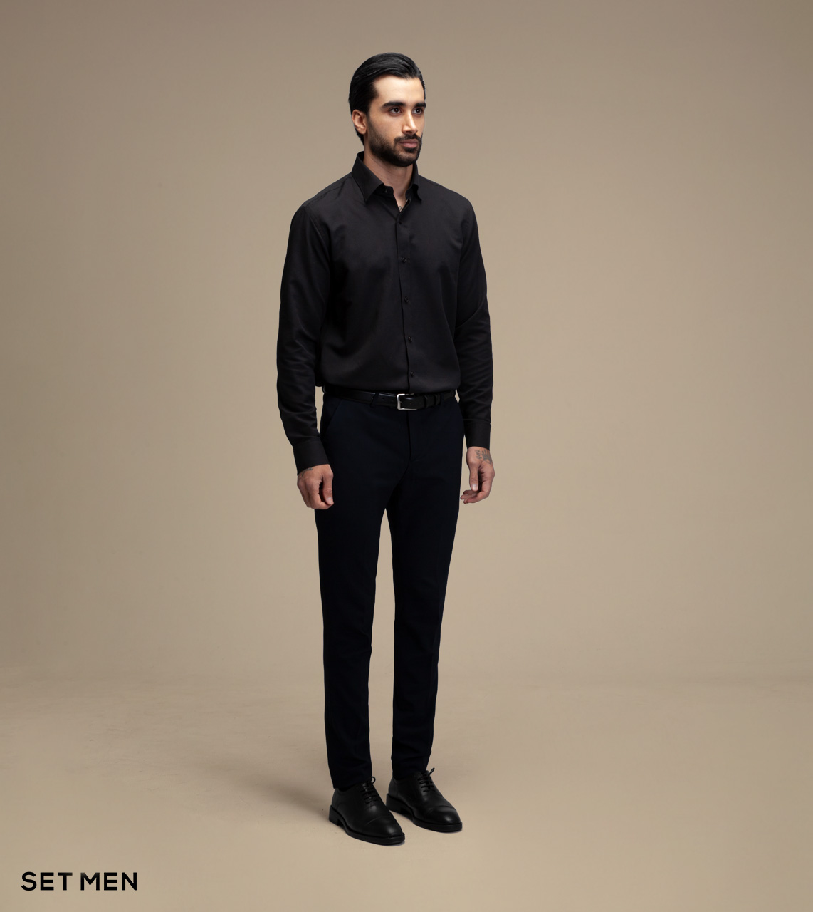 پیراهن مردانه آستین بلند طرح برفکی