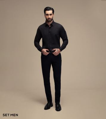 پیراهن مردانه آستین بلند طرح برفکی