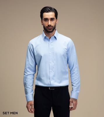 پیراهن مردانه آستین بلند طرح برفکی