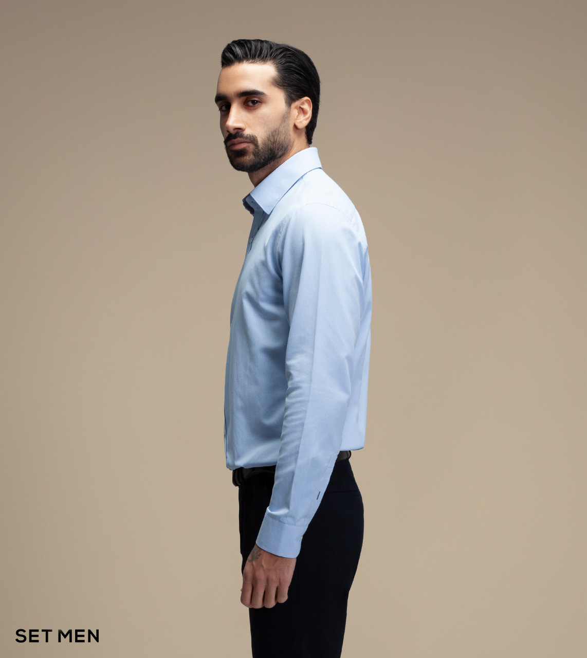 پیراهن مردانه آستین بلند طرح برفکی