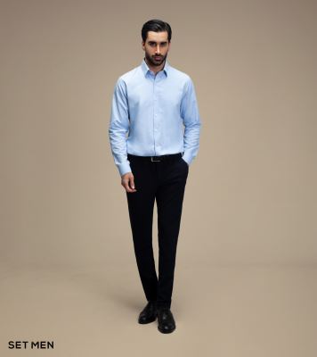 پیراهن مردانه آستین بلند طرح برفکی