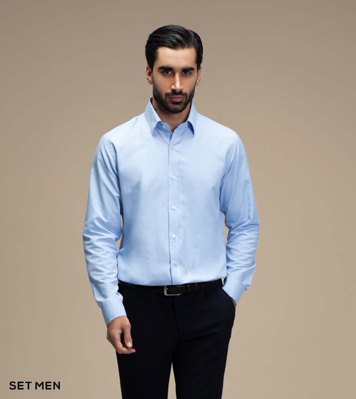 پیراهن مردانه آستین بلند طرح برفکی