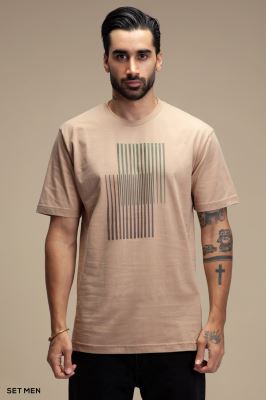 تیشرت یقه گرد مینیمال