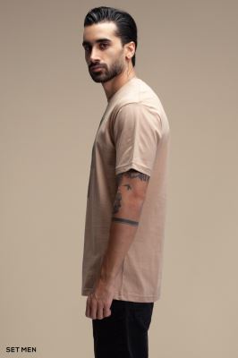 تیشرت یقه گرد مینیمال