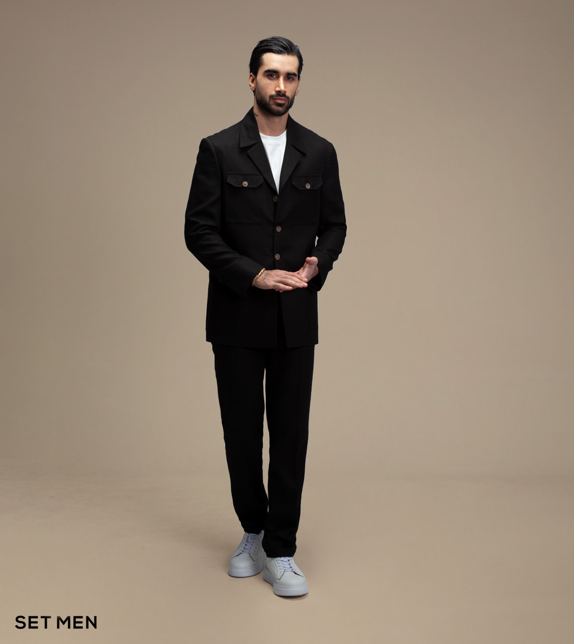 کت تک لینن سافاری