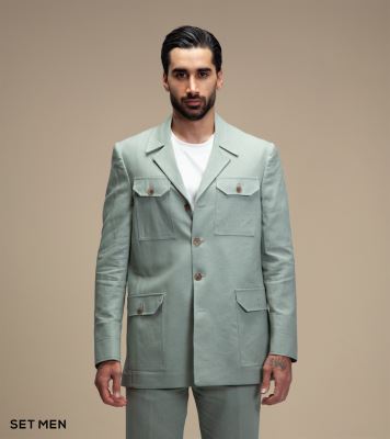 کت تک لینن سافاری