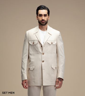 کت تک لینن سافاری