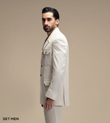 کت تک لینن سافاری