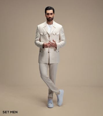 کت تک لینن سافاری