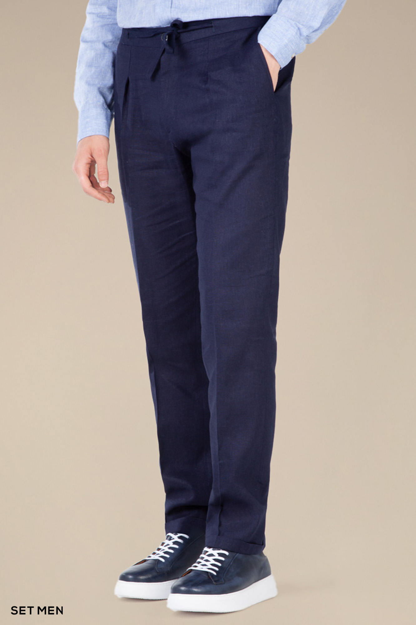 شلوار لینن مردانه پیله دار