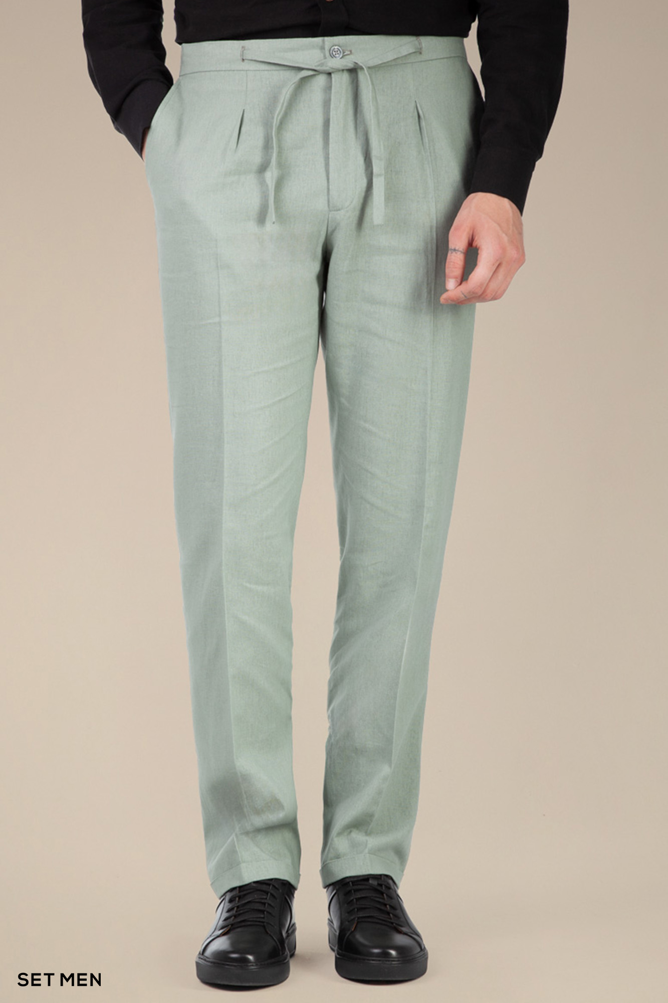 شلوار لینن مردانه پیله دار