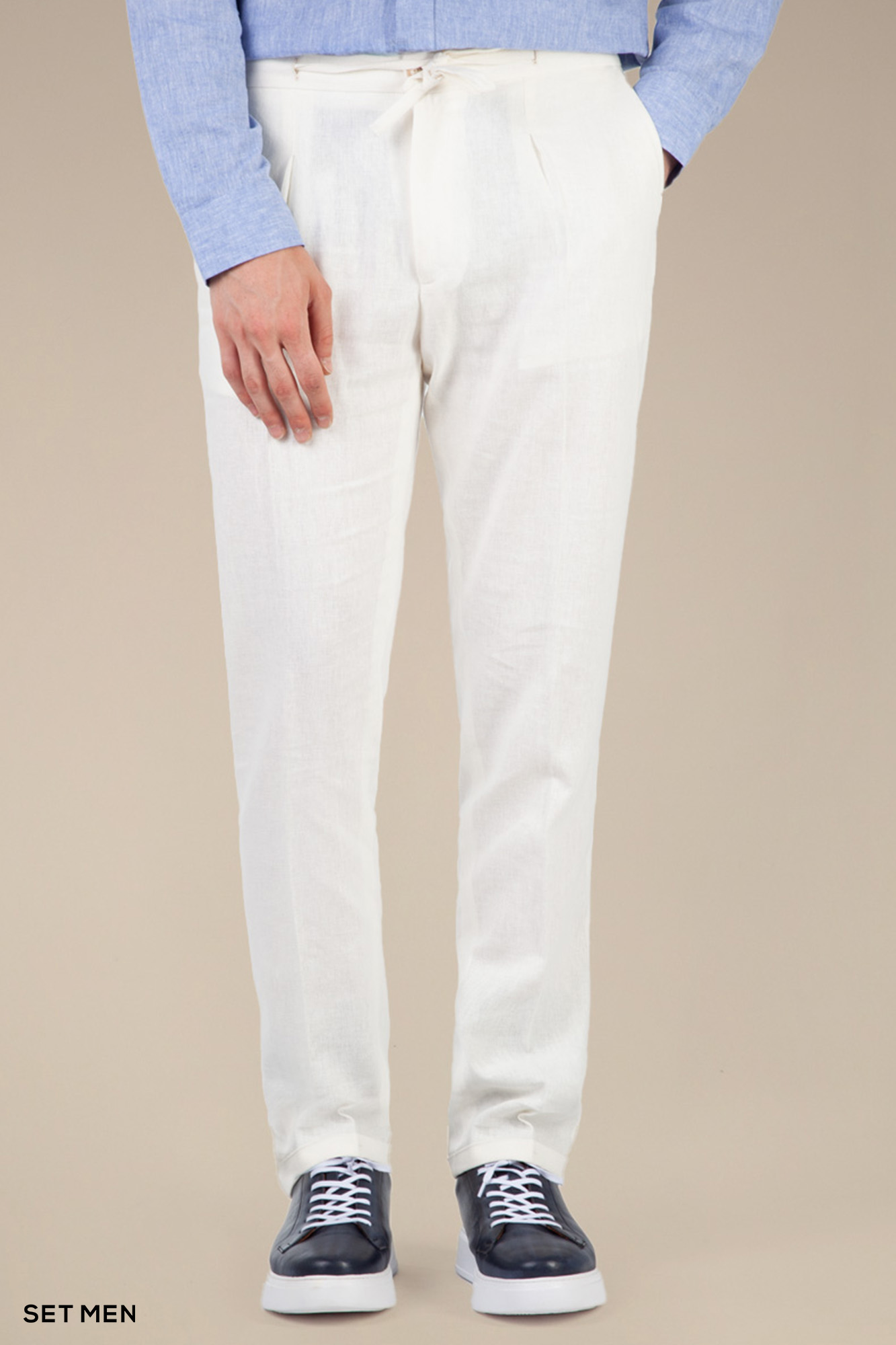 شلوار لینن مردانه پیله دار