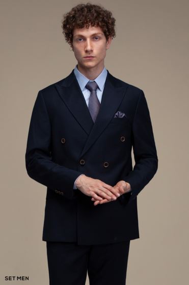 کت و شلوار دو تکه دبل برست