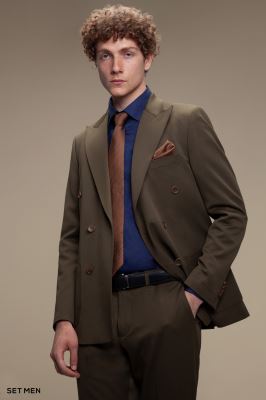 کت و شلوار دو تکه دبل برست