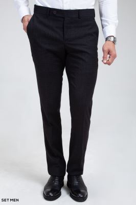 کت و شلوار مردانه دوتکه یقه انگلیسی تک دکمه دوچاک