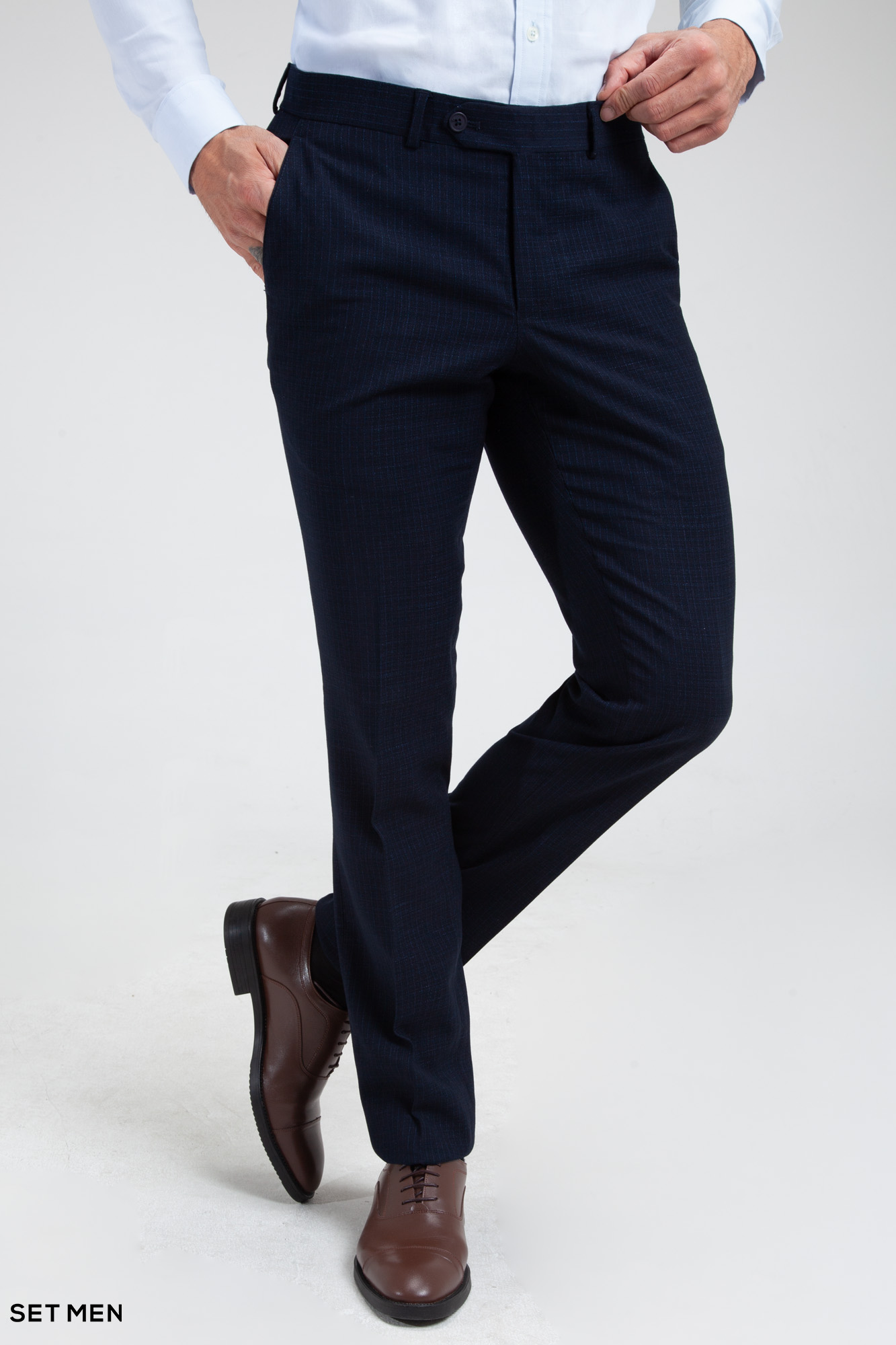 کت و شلوار مردانه دوتکه یقه انگلیسی تک دکمه دوچاک