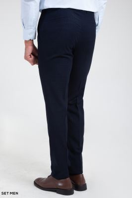 کت و شلوار مردانه دوتکه یقه انگلیسی تک دکمه دوچاک