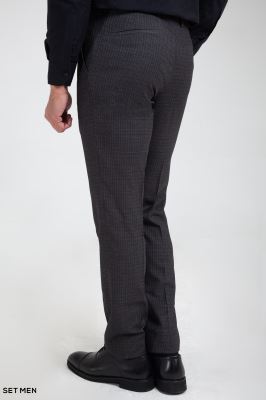 کت و شلوار مردانه دوتکه یقه انگلیسی تک دکمه دوچاک