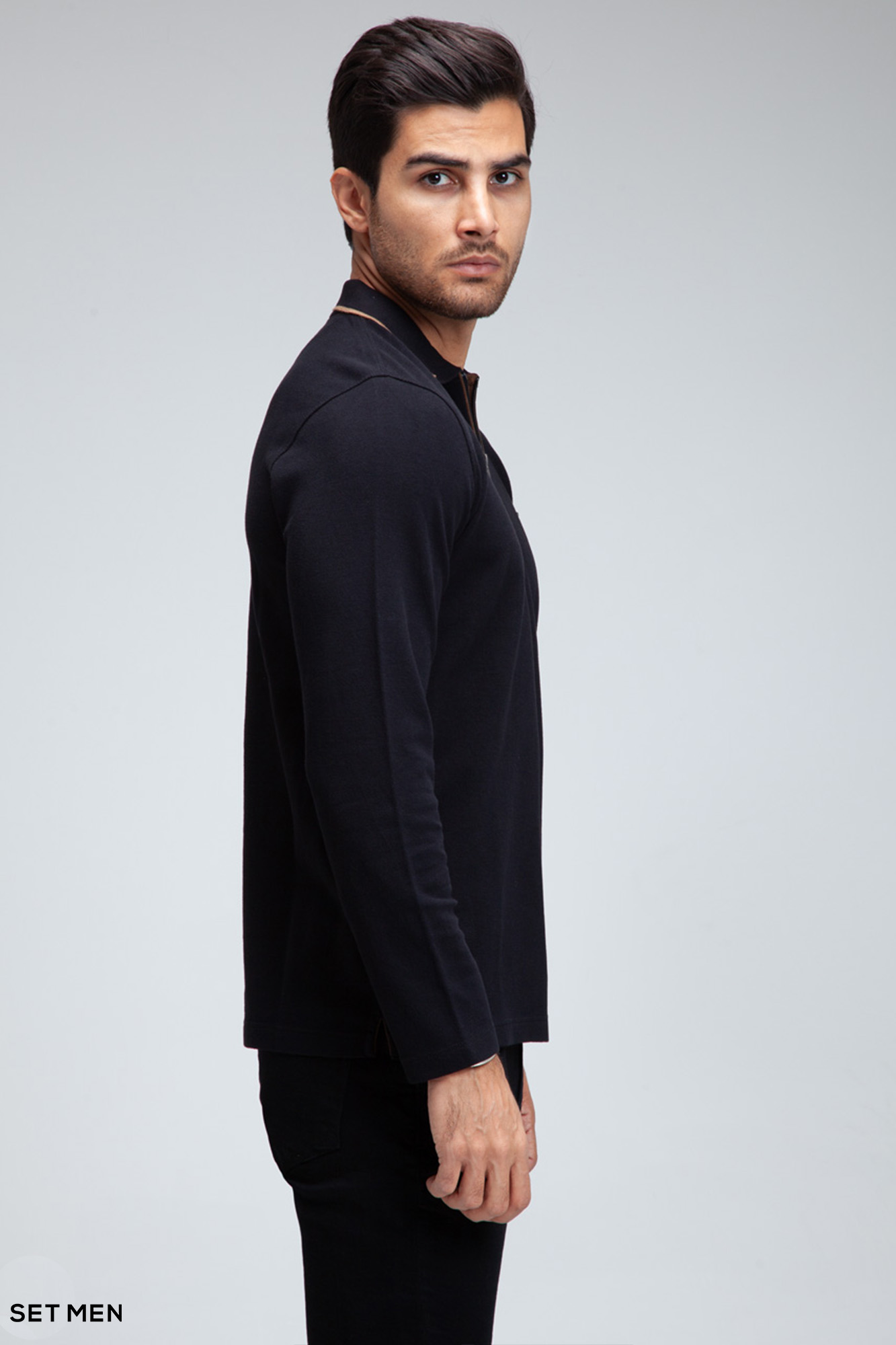 بلوز یقه زیپ دار