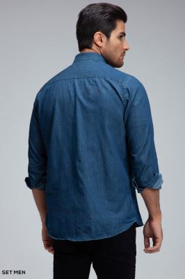 پیراهن جین نازک کلاسیک