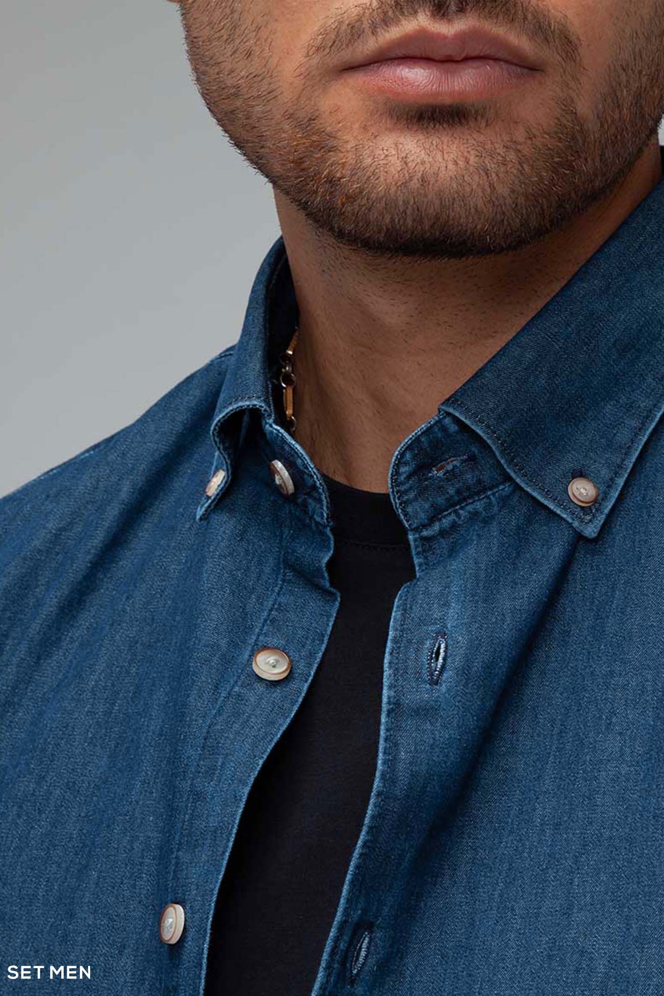 پیراهن جین نازک کلاسیک