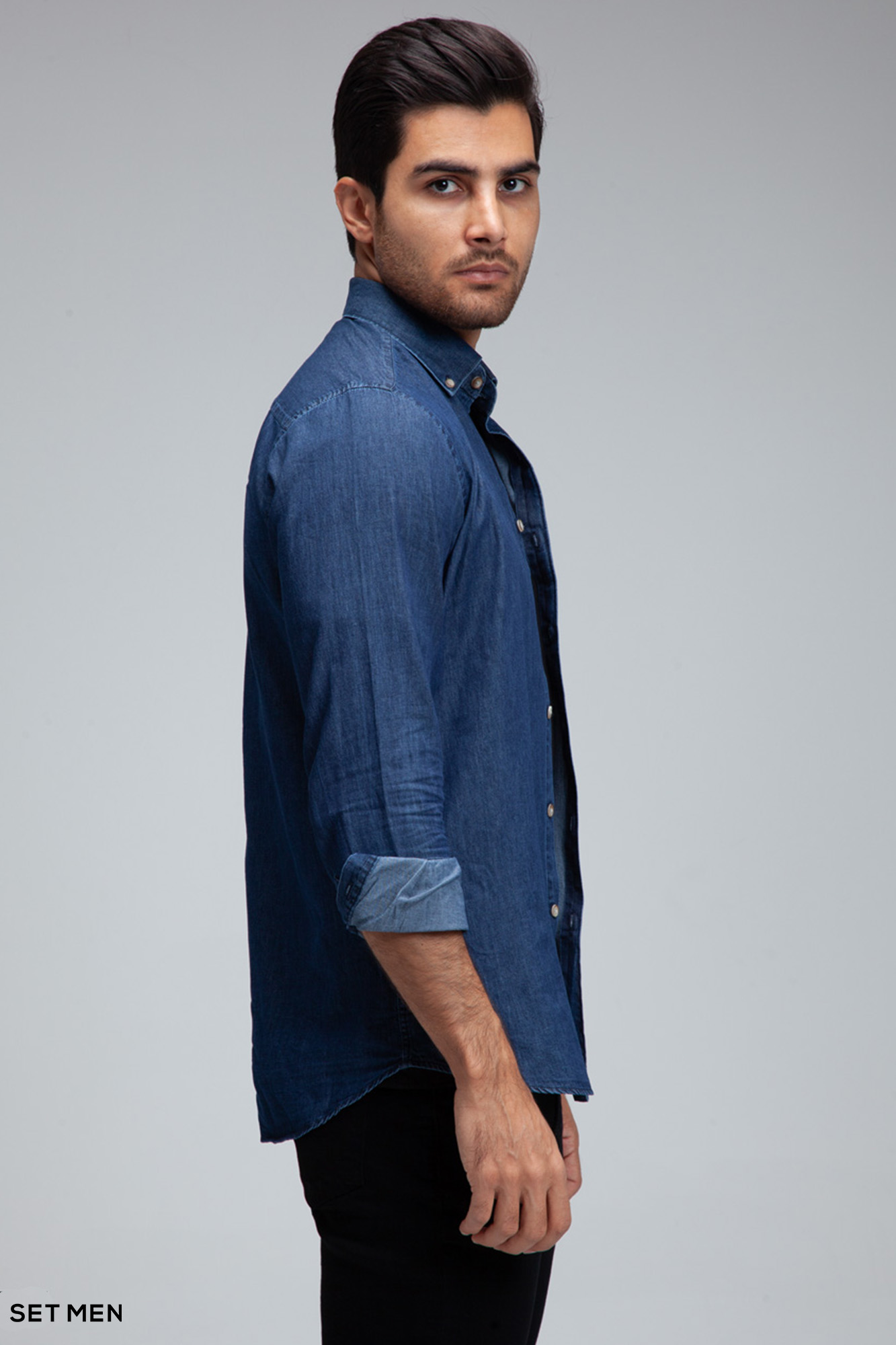 پیراهن جین نازک کلاسیک