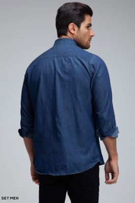 پیراهن جین نازک کلاسیک