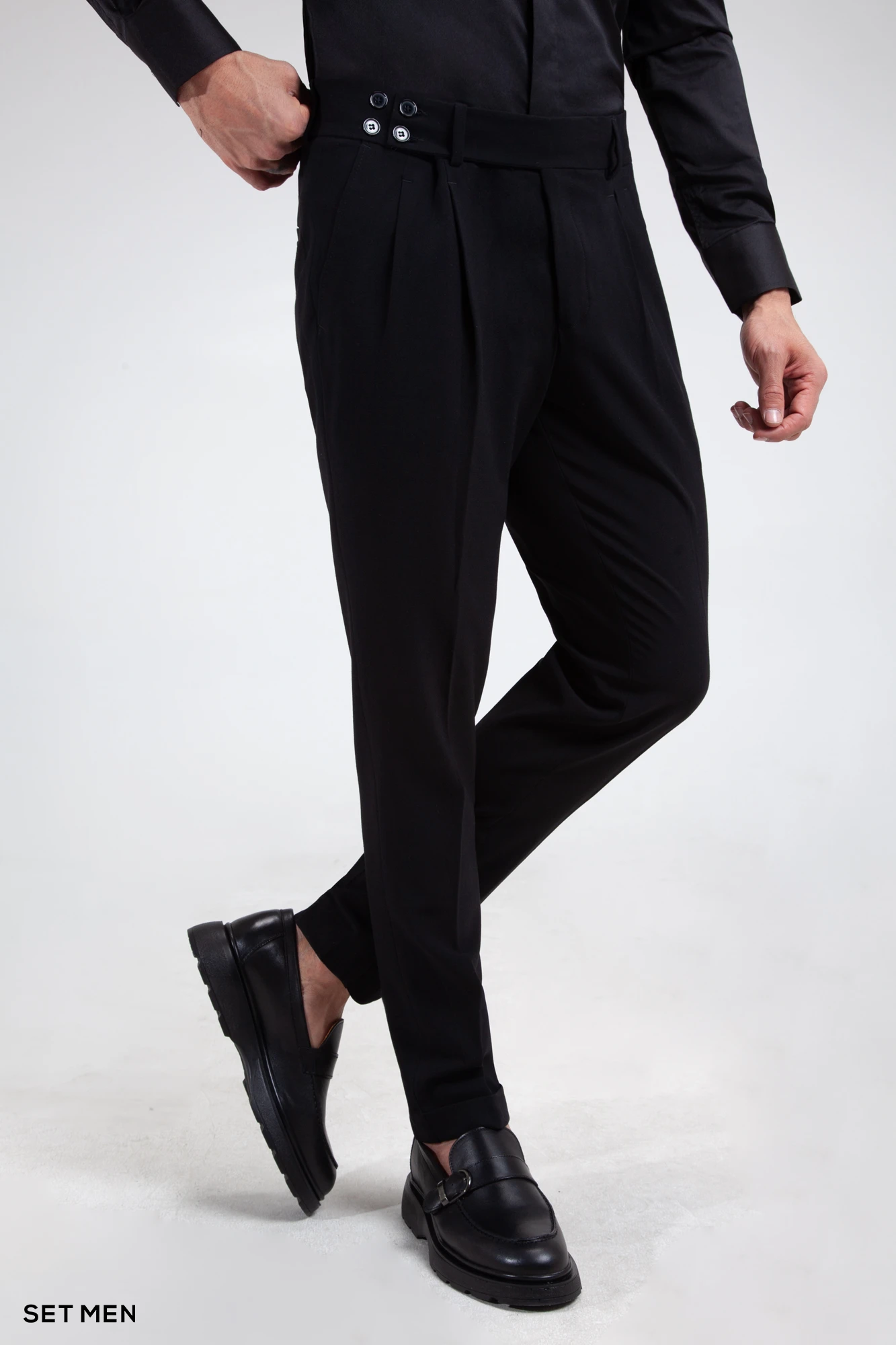 شلوار پارچه ای مردانه پیل دار