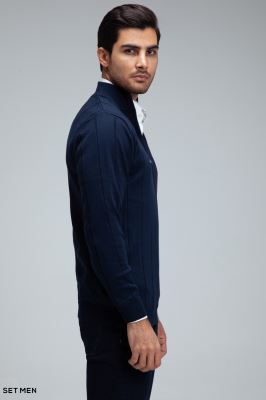 بافت مردانه نیم زیپ دیپلمات