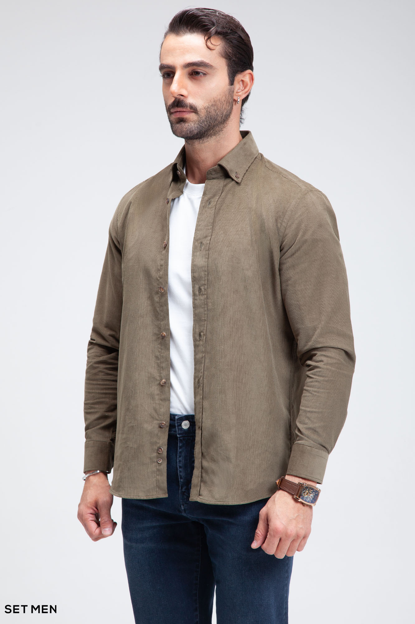 پیراهن مخمل کبریتی