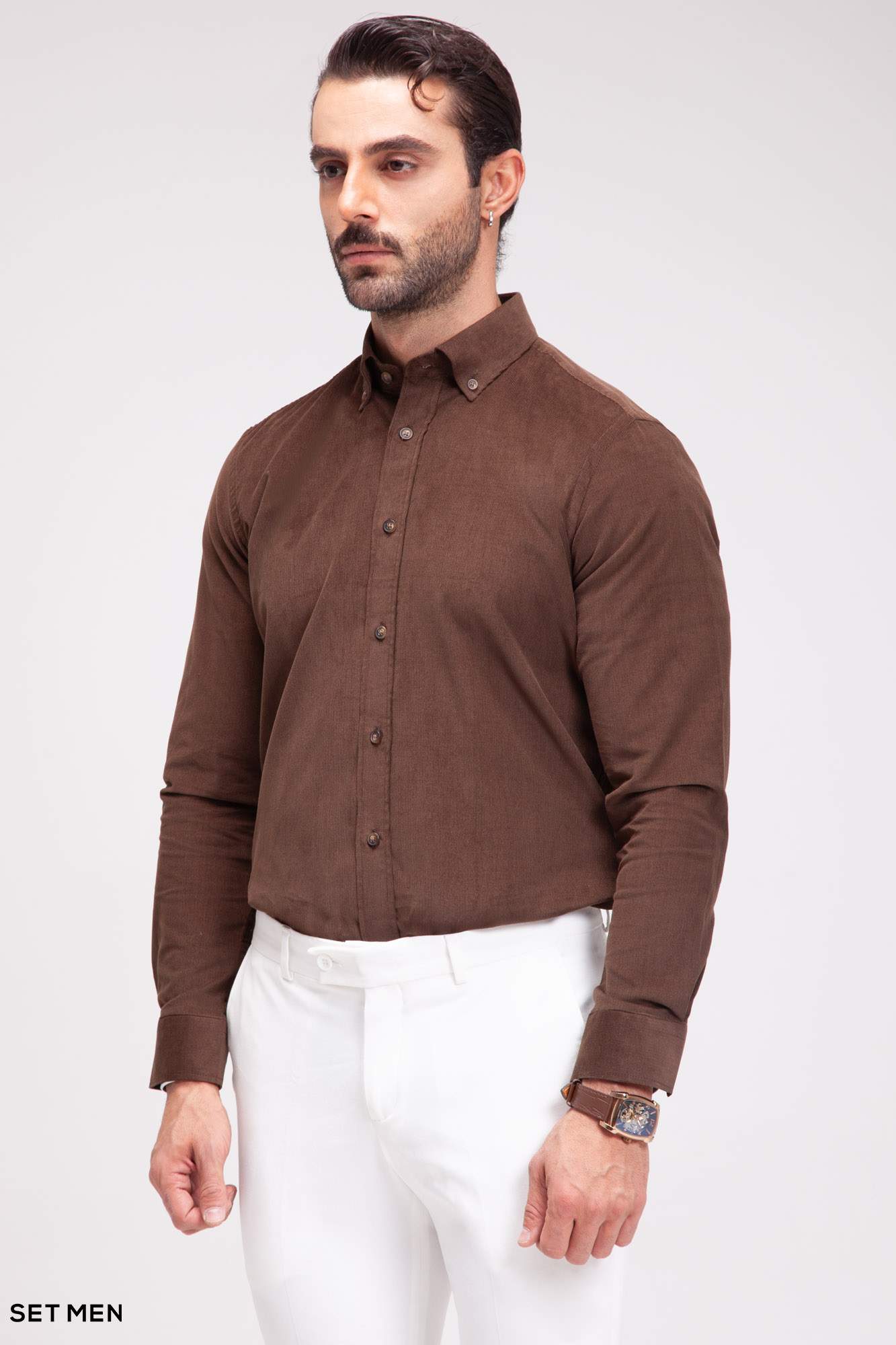 پیراهن مخمل کبریتی