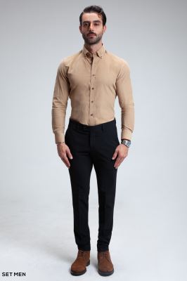 پیراهن مخمل کبریتی