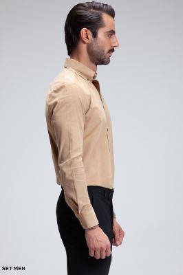 پیراهن مخمل کبریتی