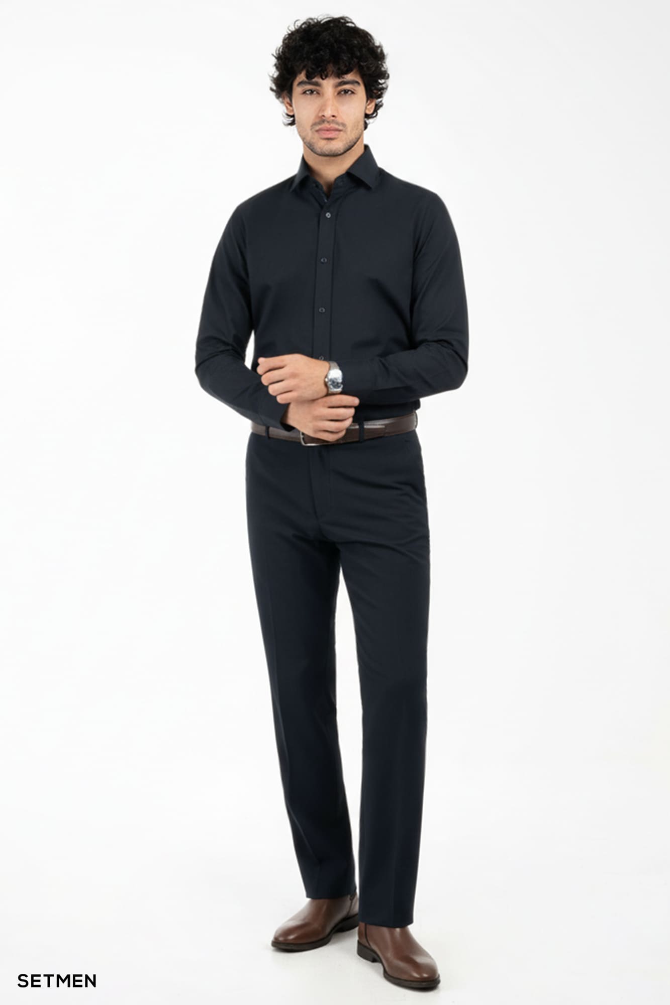 پیراهن مردانه آستین بلند ساده ست من