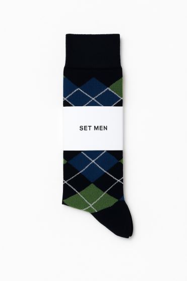 جوراب خط لوزی