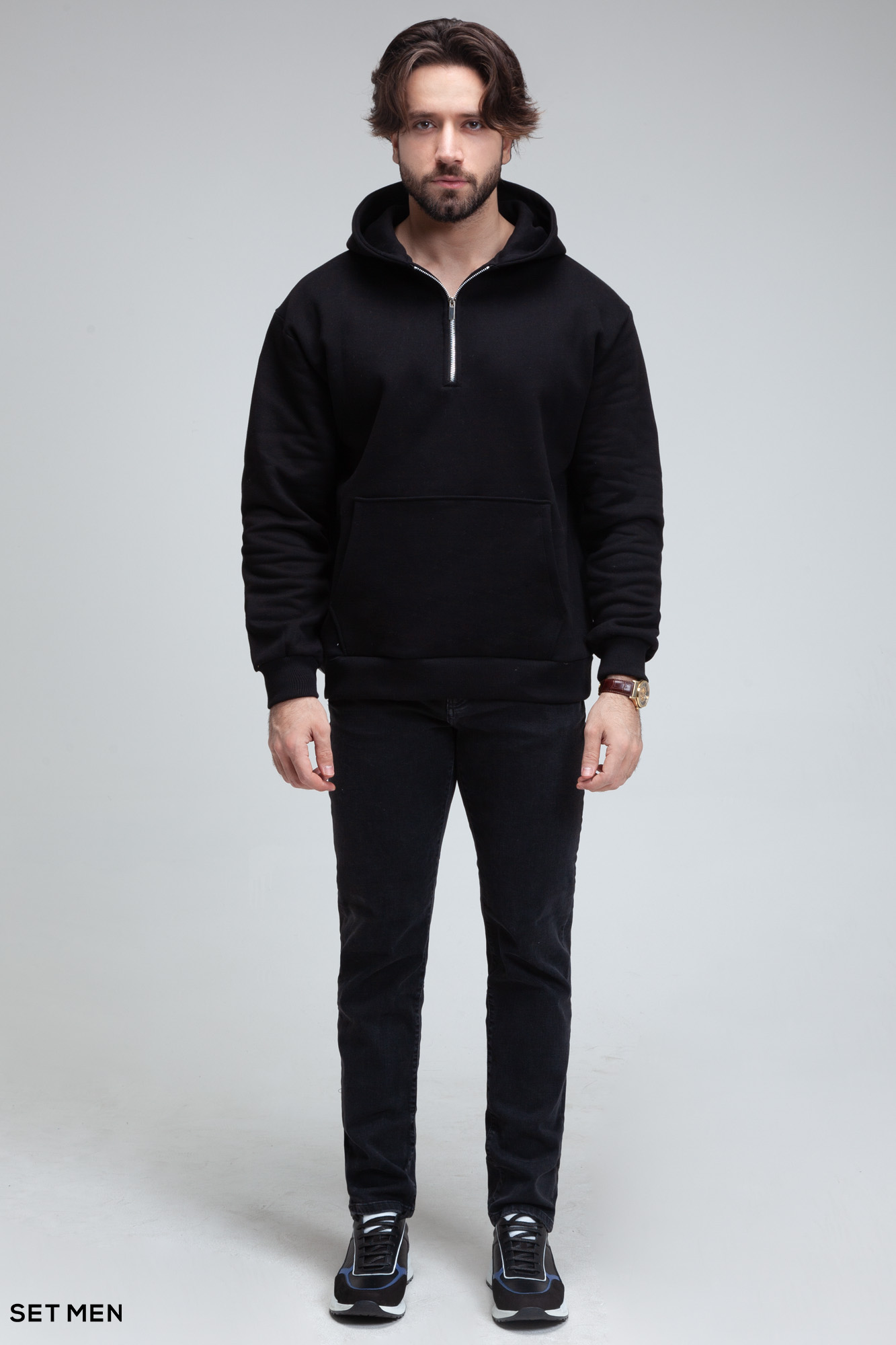 هودی نیم زیپ ست من