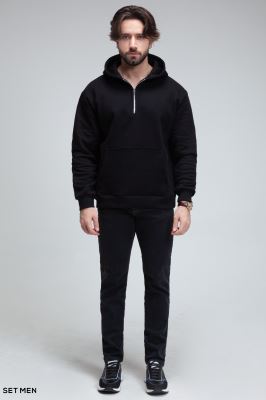 هودی نیم زیپ ست من