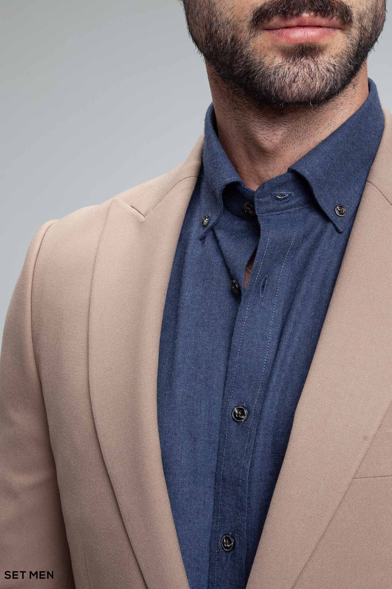 کت تک مردانه یقه بلیزر