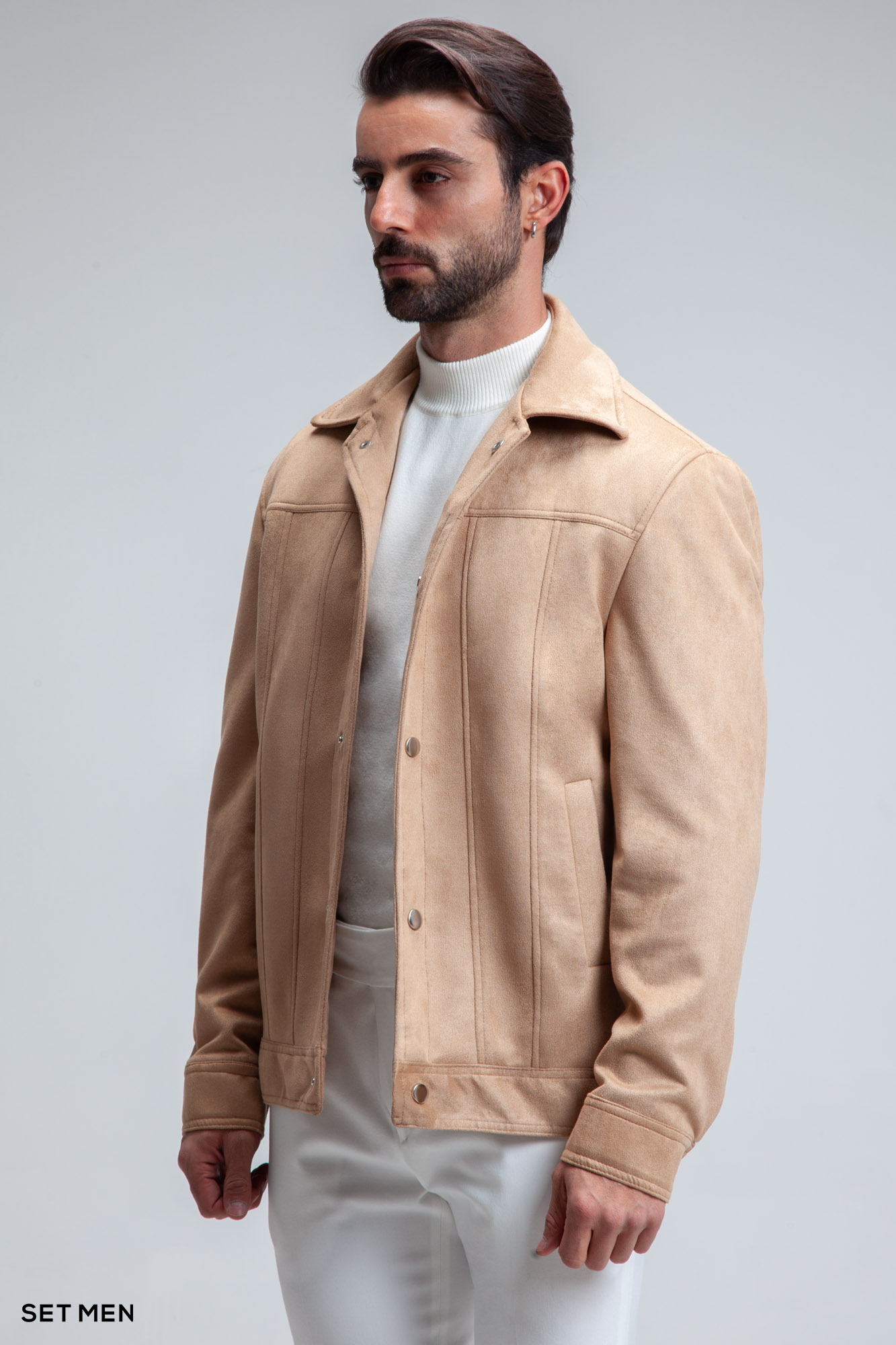 کاپشن جیر دکمه دار