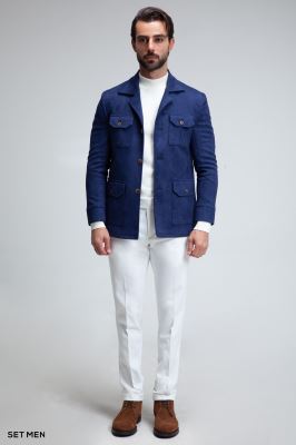 کت تک مردانه سافاری جیر