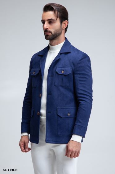 کت تک مردانه سافاری جیر