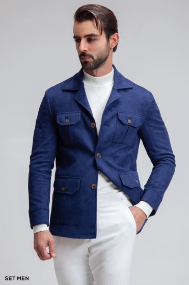 کت تک مردانه سافاری جیر