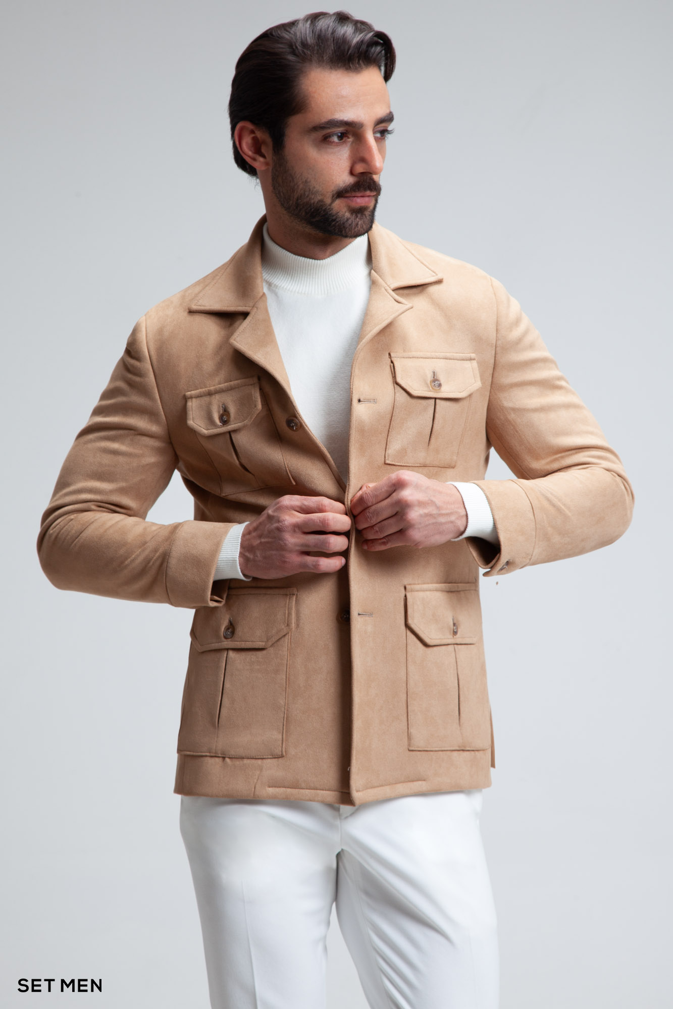 کت تک مردانه سافاری جیر