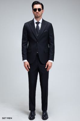 کت و شلوار مردانه سه تکه ژیله دورو