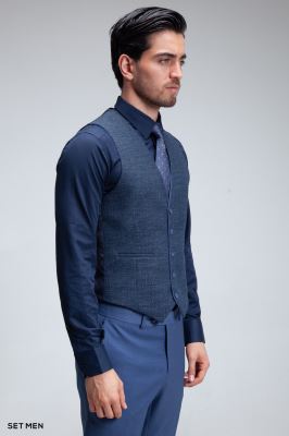 کت و شلوار مردانه سه تکه ژیله دورو