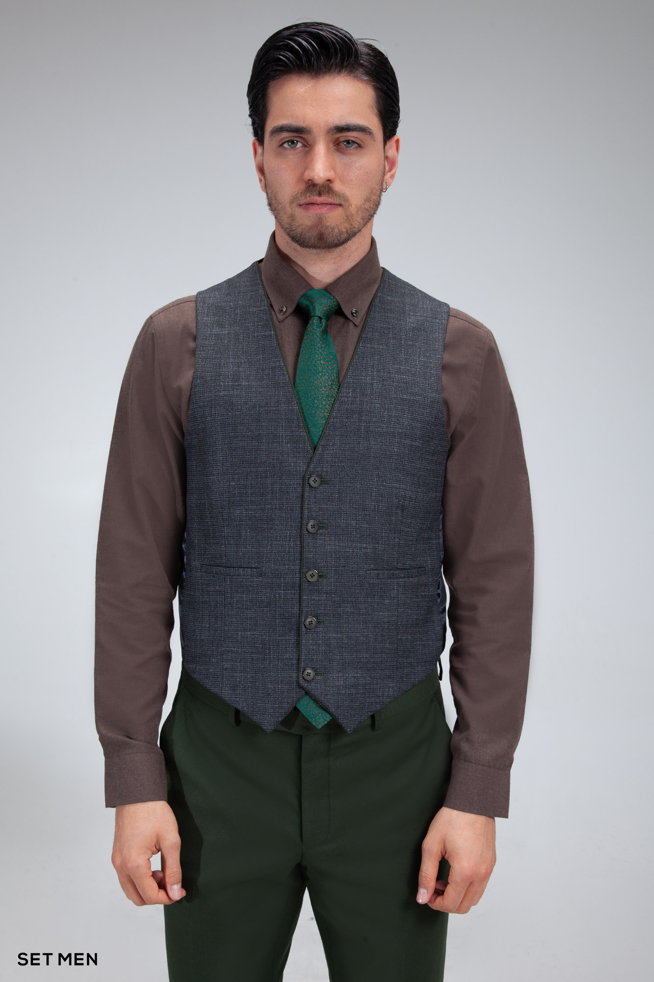 کت و شلوار مردانه سه تکه ژیله دورو