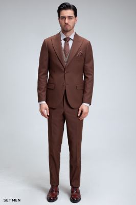 کت و شلوار مردانه سه تکه ژیله دورو