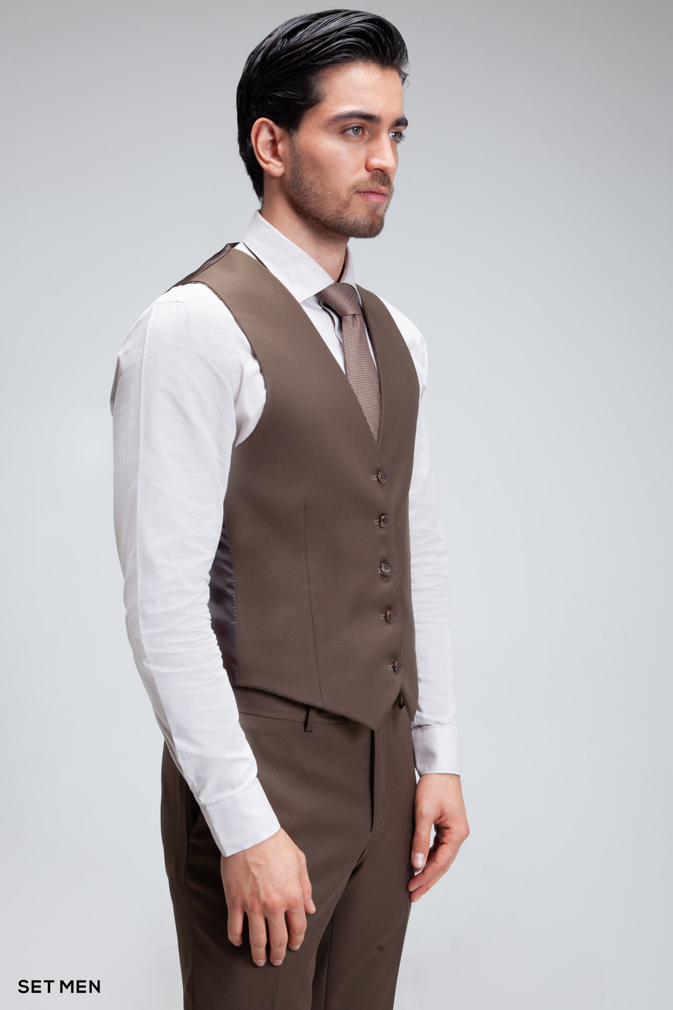 کت و شلوار مردانه سه تکه ژیله دورو